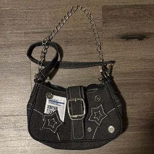 Vintage Black Chain Strap  Bag